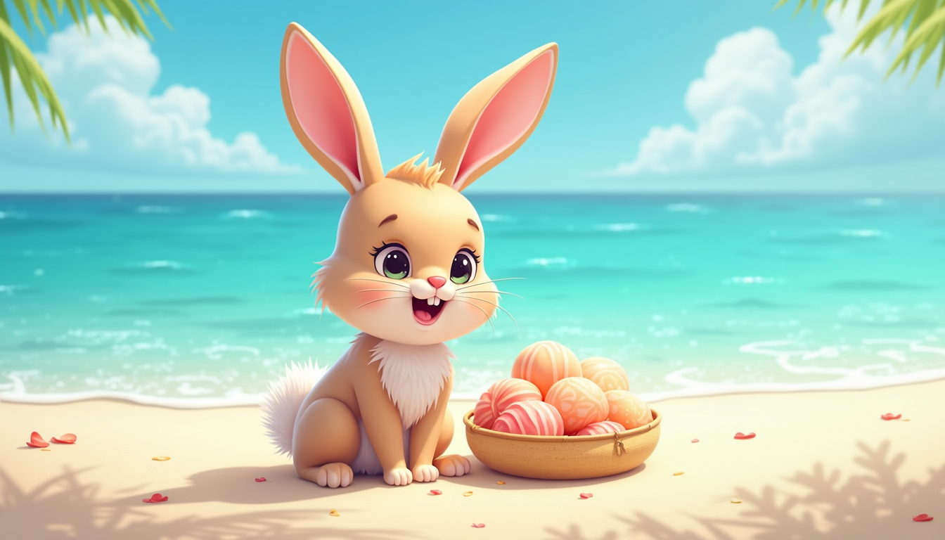 Detailed Cartoon Realistic Beautifull Graphic Bunn